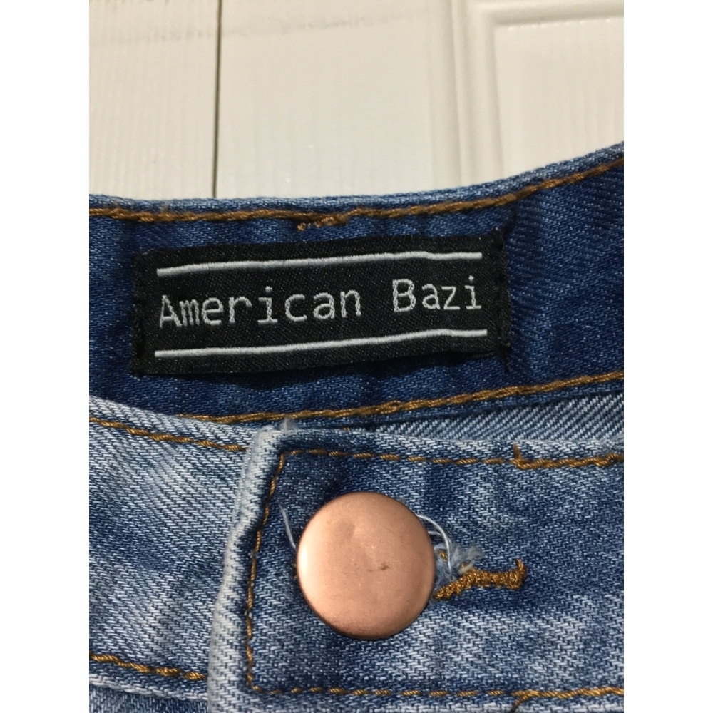 American Bazi Women's Distressed Denim Jeans Sz 11 - Picture 5 of 6